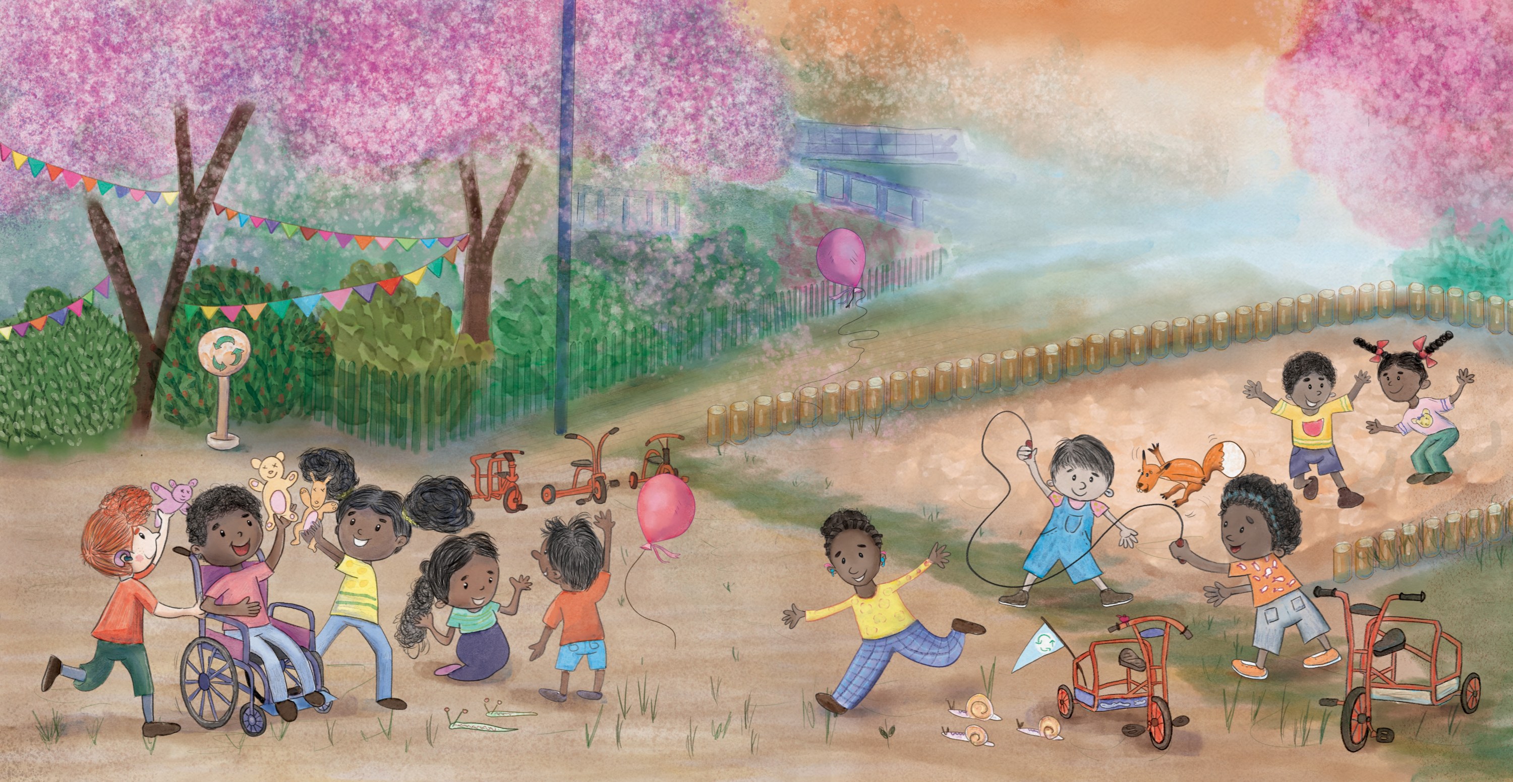 Children playing in the park
